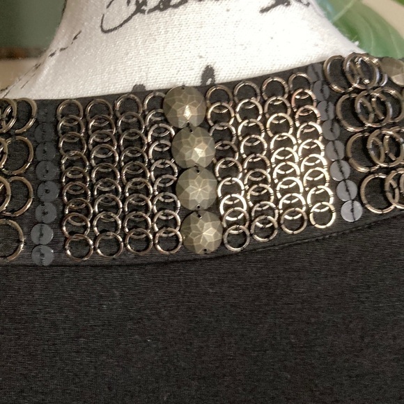 Hilton Hollis Black Metallic Detail Trim Size Medium - Picture 3 of 5